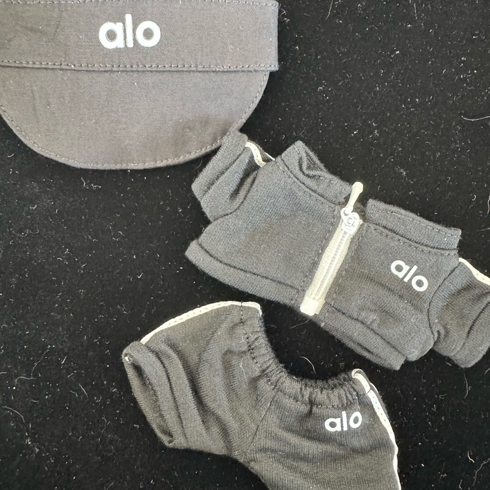 Designer Black Jogging Set for Labubu